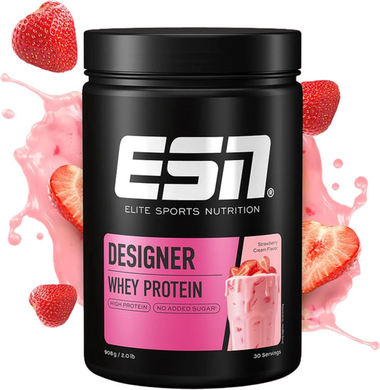 ESN Designer Whey Protein (908G Dose) Strawberry Cream