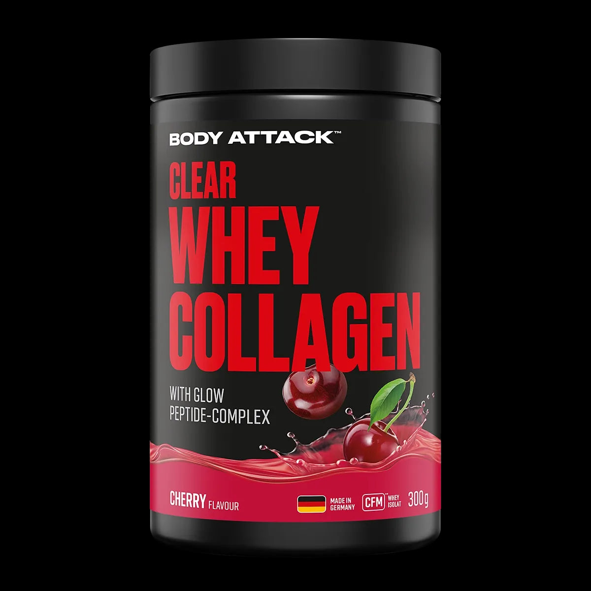 Body Attack Clear Whey Collagen (300G Dose)  Cherry