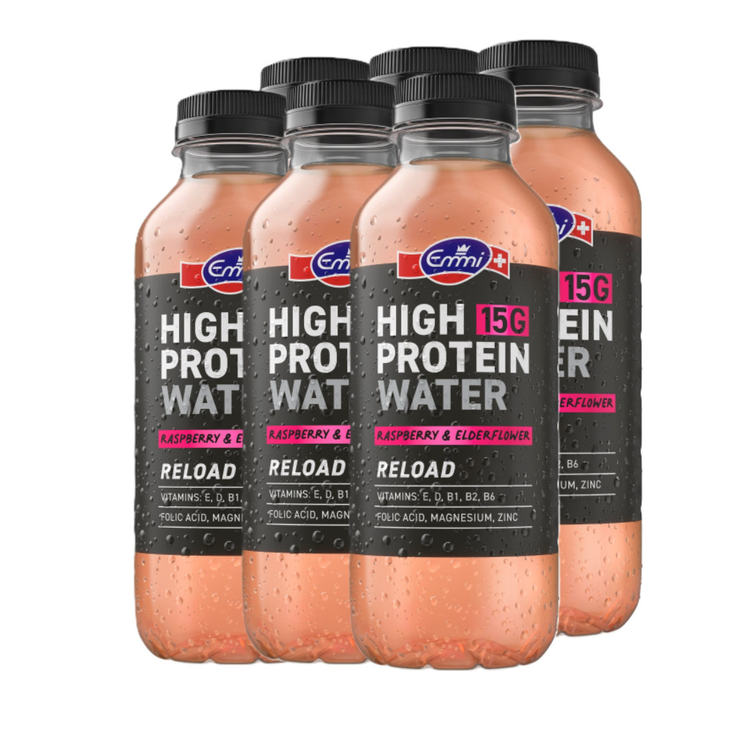 Emmi High Protein Water Reload (6 x 500ml)  Raspberry & Elderflower