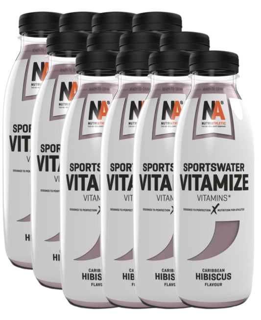 Nutri Athletic Sportswater Vitamize (12 x 500ml)  Hibiscus