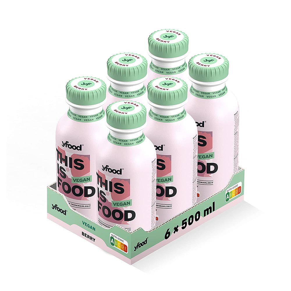 yfood Vegan Drinks - Trinkmahlzeit (6 x 500ml) Chocolate