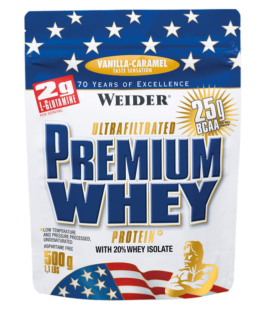 Weider Premium Whey (500g Beutel)  Vanilla-Caramel