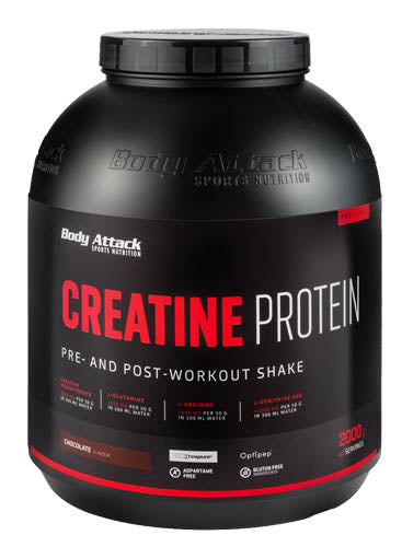 Body Attack Creatine Protein (2000g Dose)  Vanilla