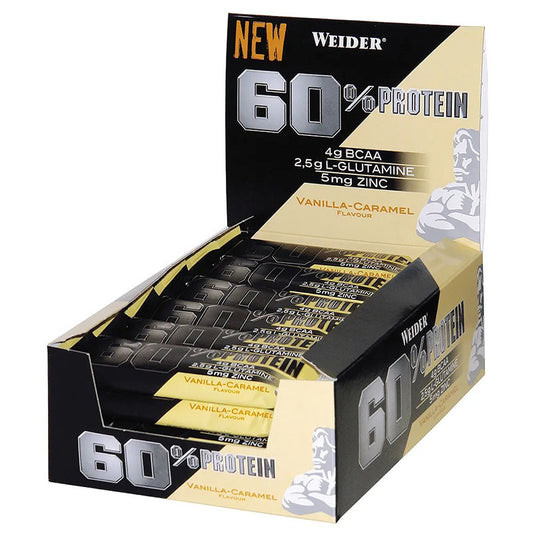 Weider 60% Protein Bar (24 x 45g) Vanilla-Caramel