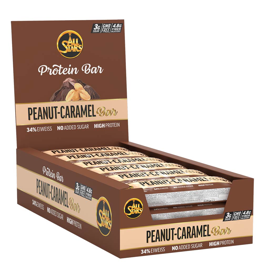 All Stars Protein Bar (18 x 50g) Peanut Caramel