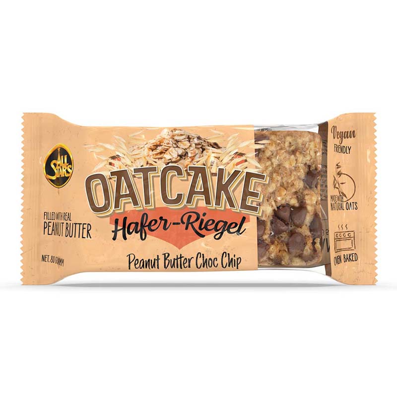 All Stars Oatcake Hafer-Riegel (80g) Peanut Butter Choc Chip