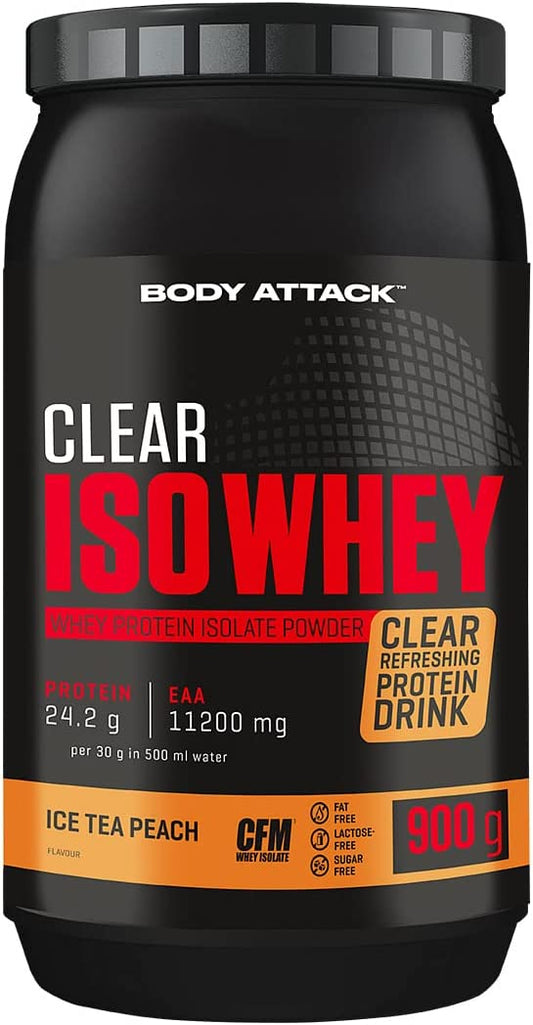 Body Attack Clear Iso Whey (900G Dose) Peach Icetea