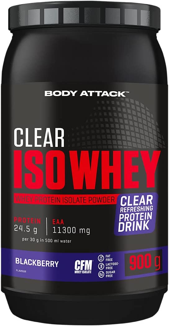 Body Attack Clear Iso Whey (900G Dose) Blackberry