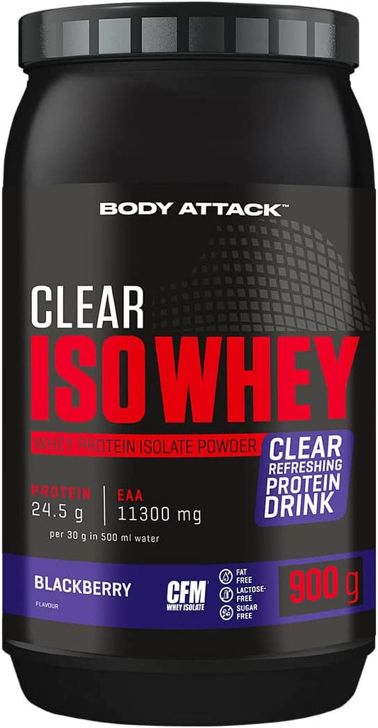 Body Attack Clear Iso Whey (900G Dose) Blackberry