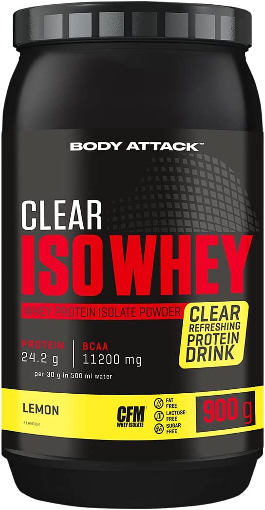 Body Attack Clear Iso Whey (900G Dose) Lemon