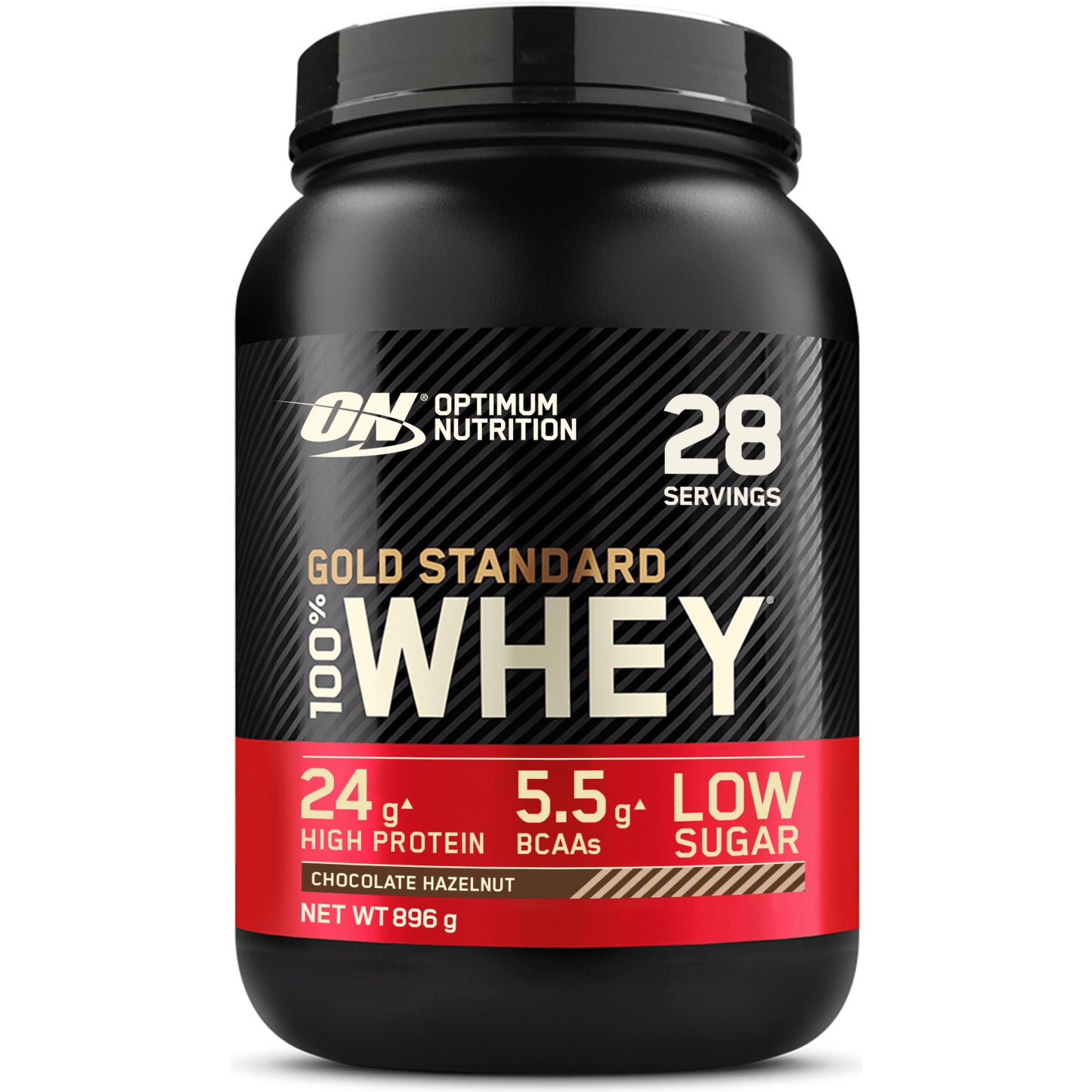 Optimum Nutrition 100% Whey Gold Standard (908g Dose) Schoko-Haselnuss