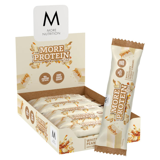 More Nutrition More Protein Bar (10 x 50g) White Chocolate Peanut Caramel