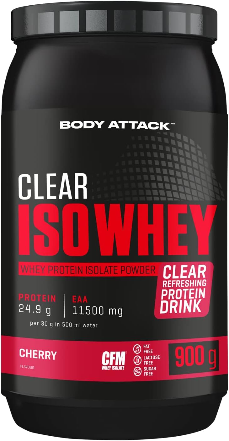 Body Attack Clear Iso Whey (900G Dose) Cherry
