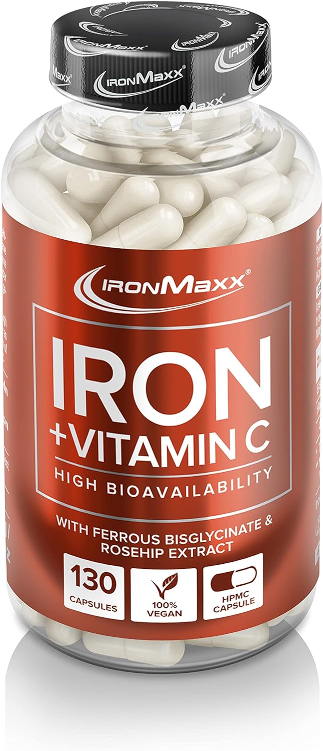IronMaxx Iron + Vitamin C (130 Caps). Neutral