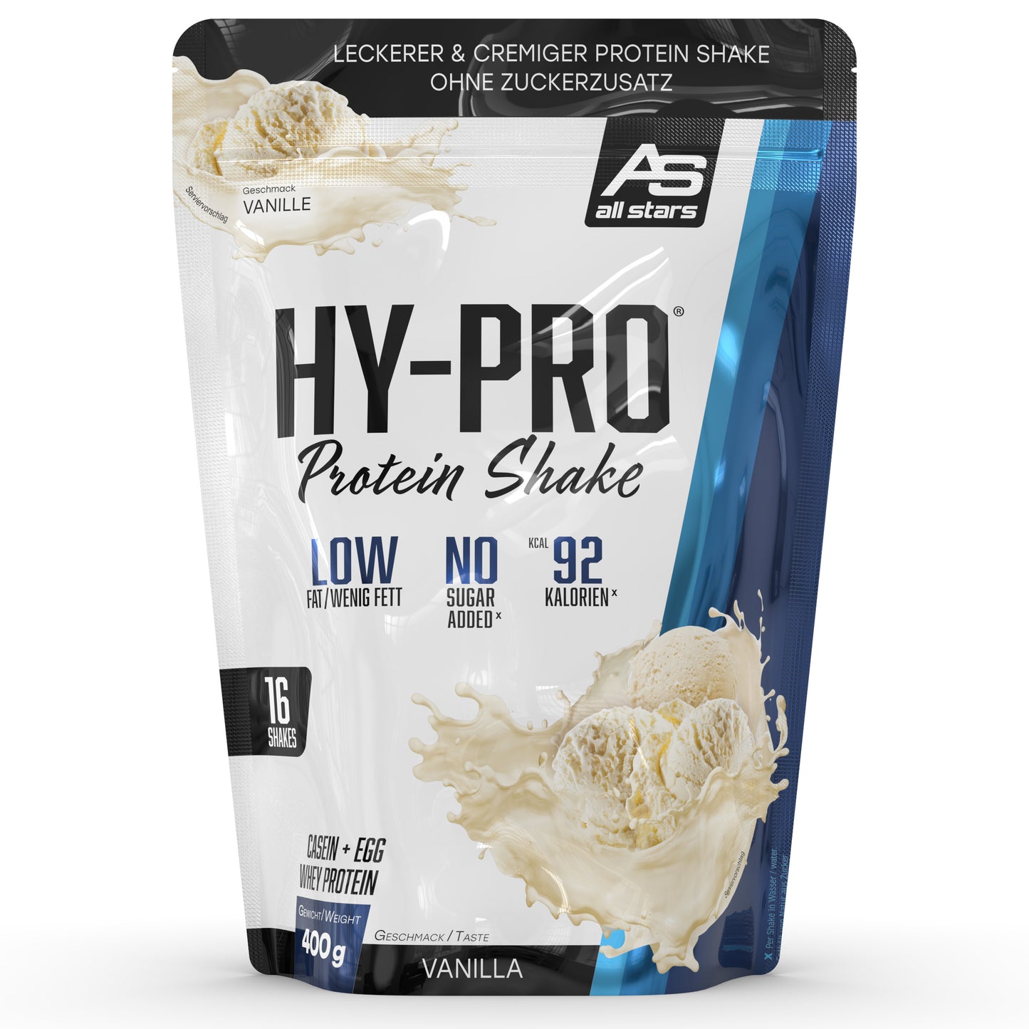 All Stars Hy-Pro Protein Shake (400G Beutel) Vanilla