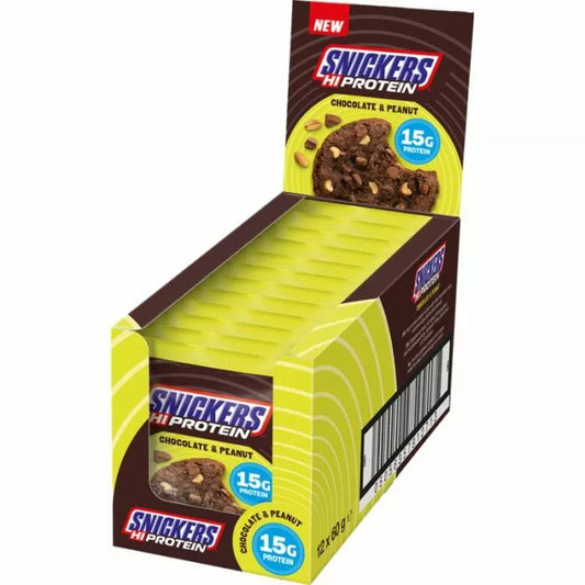 Snickers Hi Protein Cookie (12 x 60g) Chocolate & Peanuts