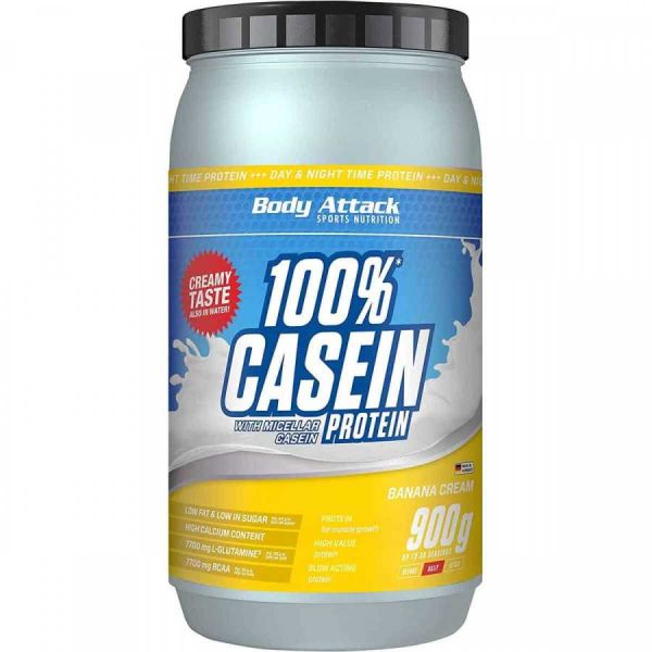 Body Attack 100 % Casein Protein (900g Dose) Banana Cream