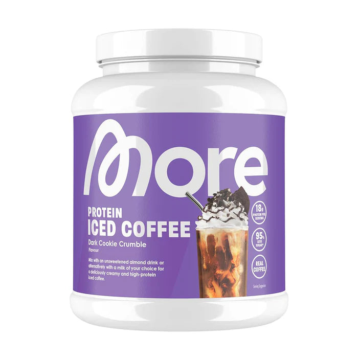 More Protein Iced Coffee (500g Dose) Peanut Caramel Dark Cookie Crumble
