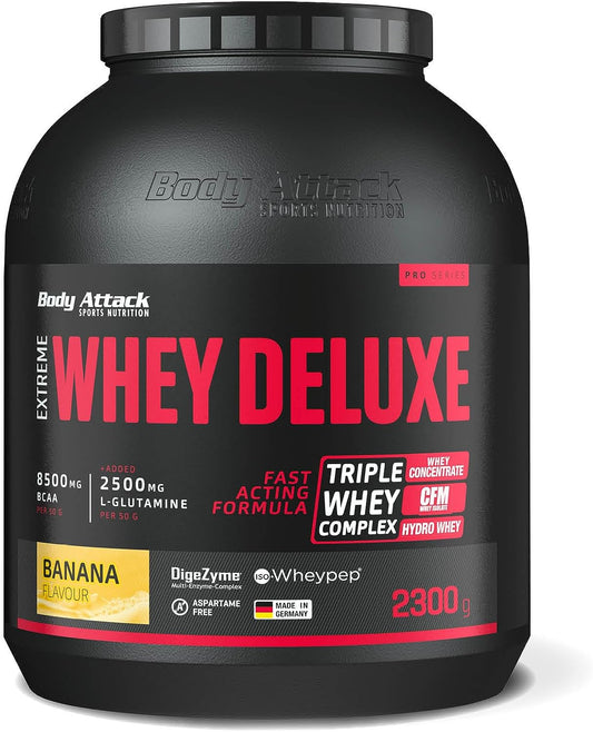 Body Attack Extreme Whey Deluxe (2300g Dose) Banane