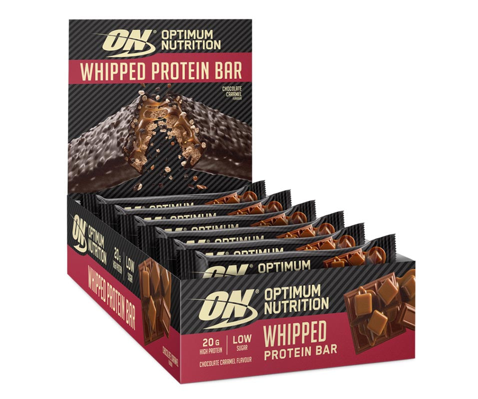 Optimum Nutrition Whipped Protein Bar (10 x 60g) Chocolate Caramel