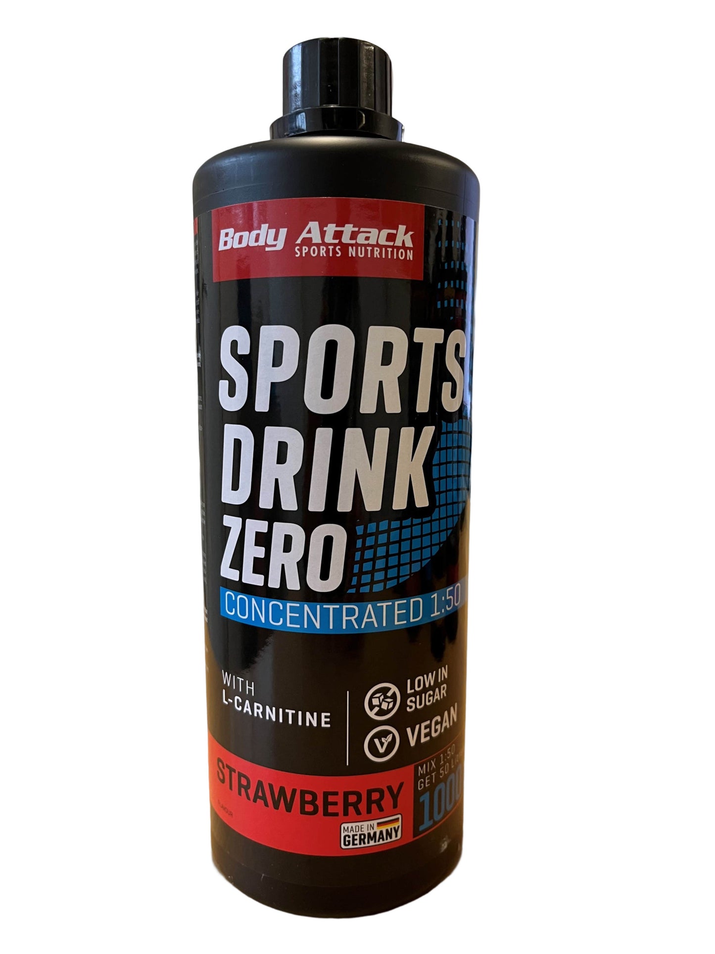 Body Attack Sports Drink Zero (1000 ml) Erdbeer