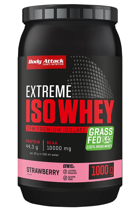 Body Attack Extreme Iso Whey (1000g Dose) Strawberry