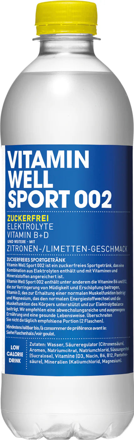 Vitamin Well Sport 002 (500ml)  Zitrone-Limette