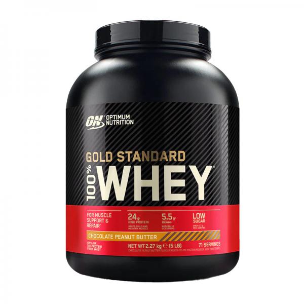 Optimum Nutrition 100% Whey Gold Standard (2300g Dose)  Chocolate-Peanutbutter