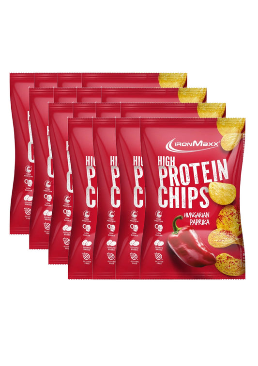 IronMaxx High Protein Chips (16 x 50g) Hungarian Paprika