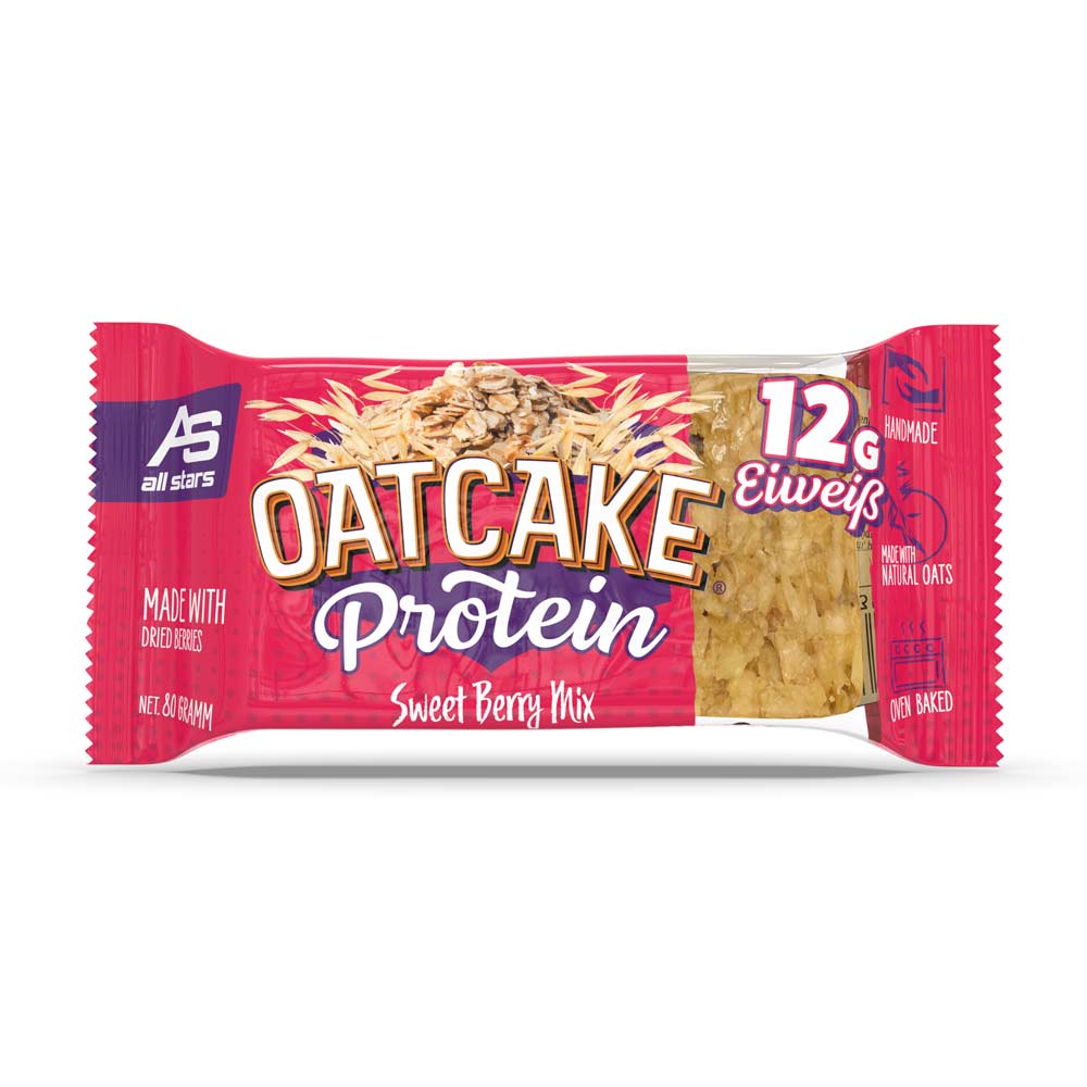 All Stars Oatcake Protein Bar (80G) Sweet Berry Mix
