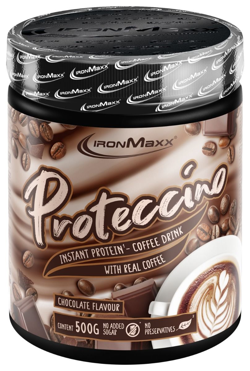 IronMaxx Proteccino Instant Protein - Coffee Drink (500G Dose)  Chocolate