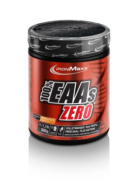 IronMaxx 100% EAAs Zero (500g Dose) Peach Ice Tea