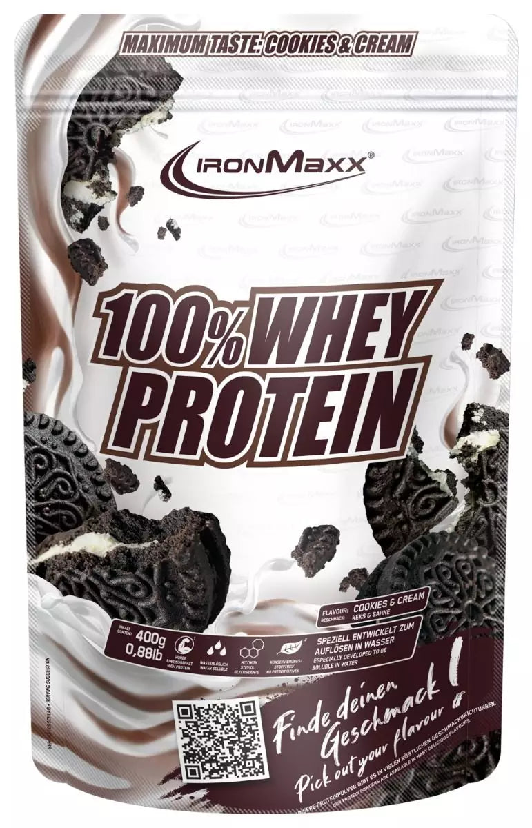 IronMaxx 100% Whey Protein (500g Beutel) Cookies and Cream
