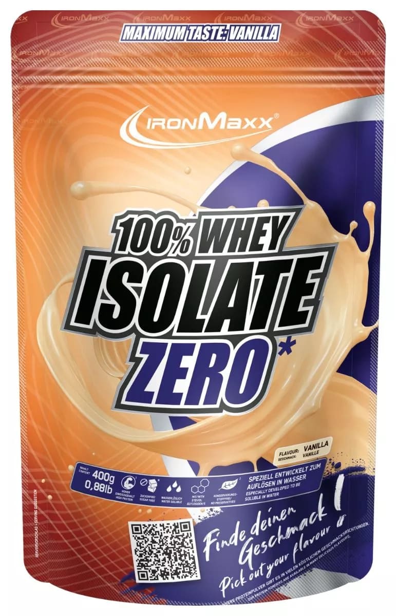 IronMaxx 100% Whey Isolate Zero (400G Beutel) Vanilla