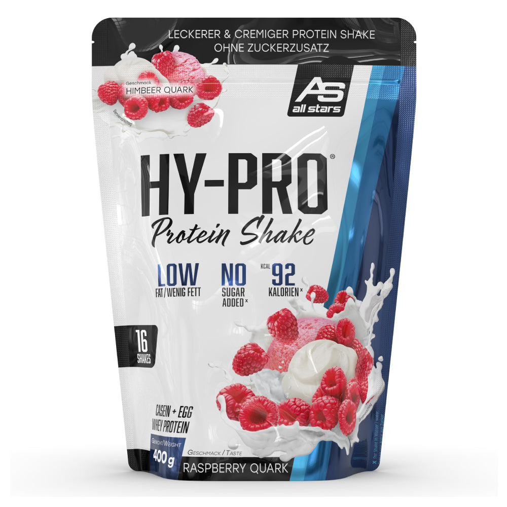 All Stars Hy-Pro Protein Shake (400G Beutel) Raspberry Quark