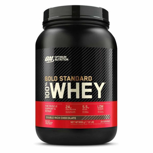 Optimum Nutrition 100% Whey Gold Standard (908g Dose) Double Rich Chocolate