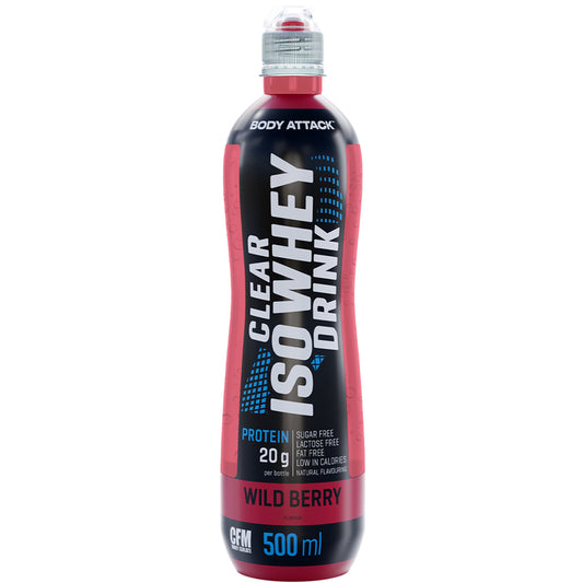 Body Attack Clear Iso Whey Drink (500ml) Wildberry