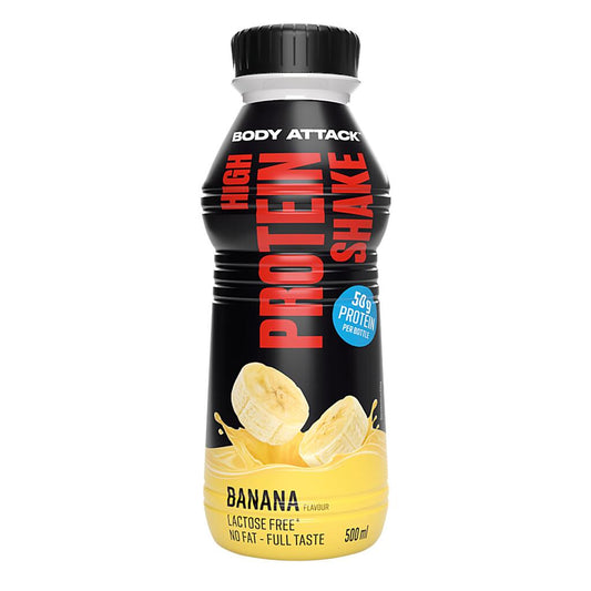 Body Attack High Protein Shake (500ml) Banana