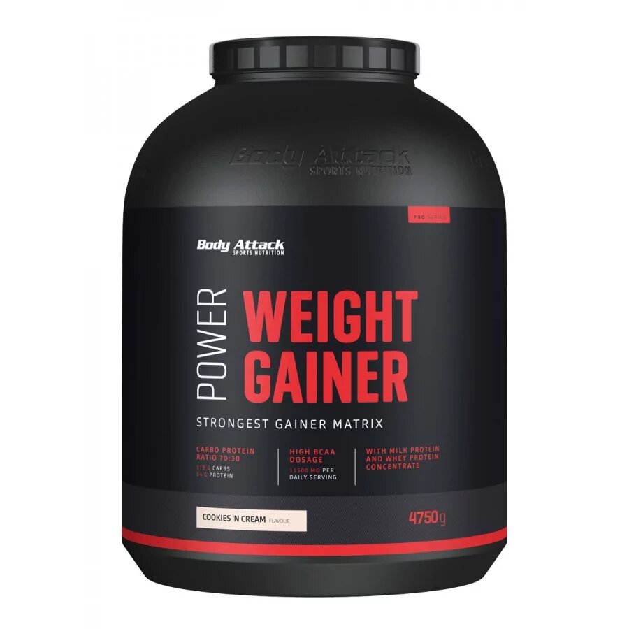 Body Attack Power Weight Gainer (4750g Dose)  Cookies and Cream