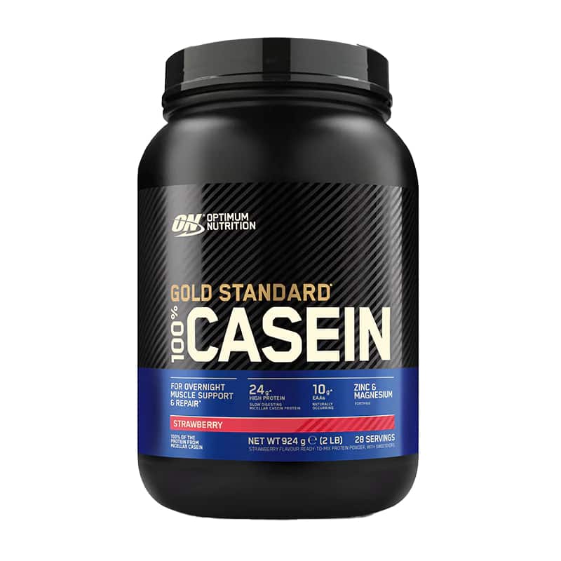 Optimum Nutrition 100% Casein Protein (924g Dose) Delicious Strawberry