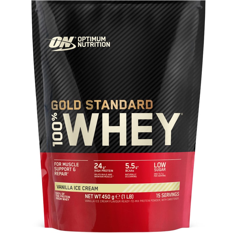 Optimum Nutrition 100% Whey Gold Standard (450g Beutel) Vanilla Ice Cream