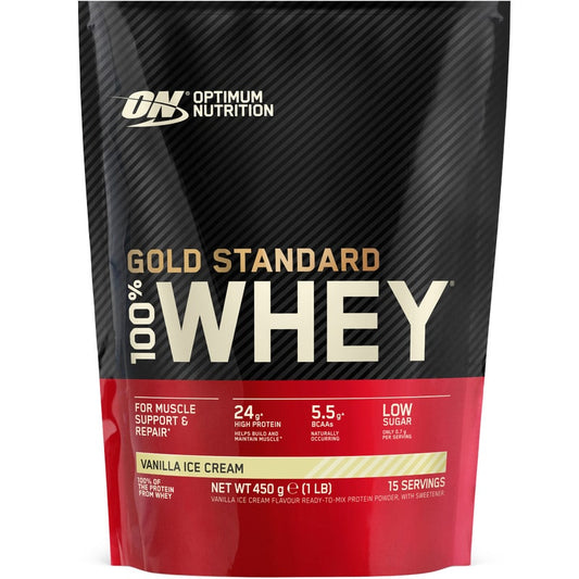 Optimum Nutrition 100% Whey Gold Standard (450g Beutel) Vanilla Ice Cream