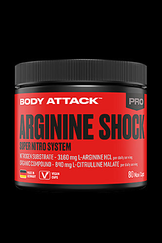 Body Attack Arginine Shock (80 Caps) Neutral