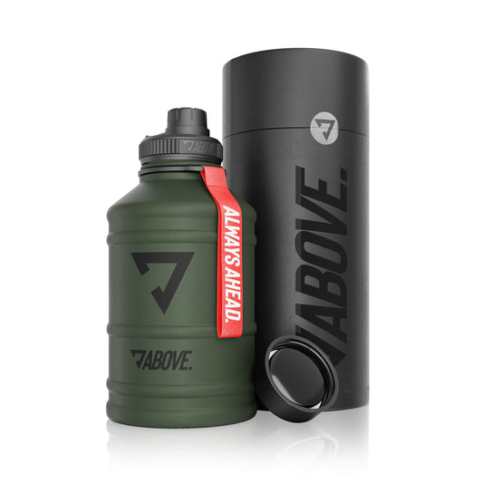 ABOVE. Edelstahl Trinkflasche (2200ml)  olive