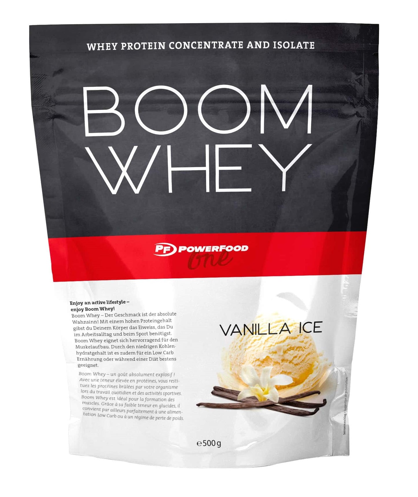 PowerFood One Boom Whey (500g)  Vanilla Ice