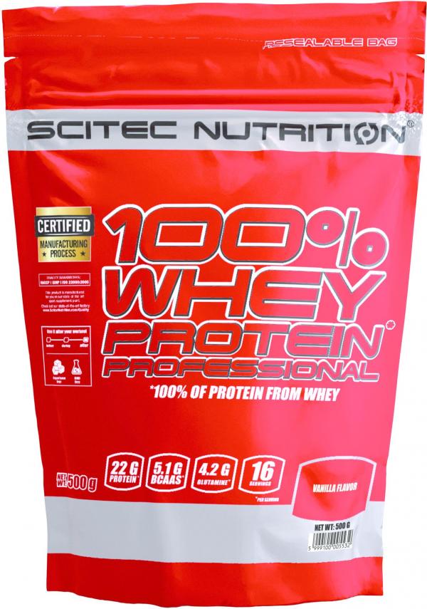 Scitec Nutrition 100% Whey Protein Professional (500g Beutel) Chocolate
