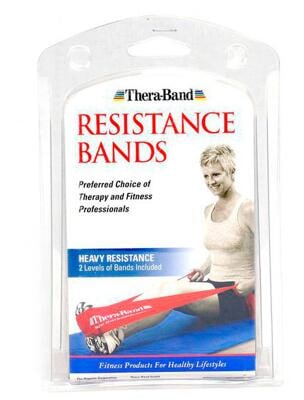 TheraBand ‹bungsb‰nder-Set. 2 x 1.50 m (extra stark & spezial stark)