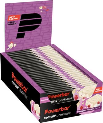 PowerBar Protein Plus + L-Carnitine Bar. 30 x 35 g Riegel. Raspberry Yoghurt