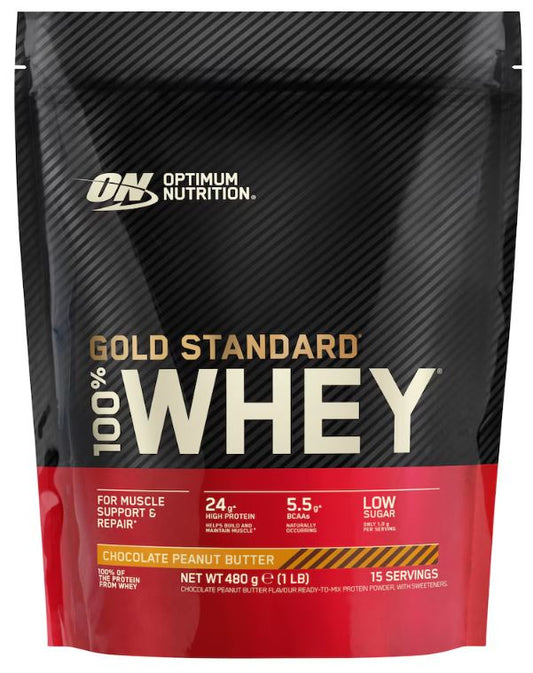 Optimum Nutrition 100% Whey Gold Standard (450g Beutel)  Chocolate Peanut Butter