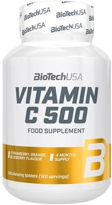 BioTech USA Vitamin C 500. 120 Kautabletten
